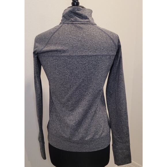 Victoria’s Secret PINK Gray 1/4 Zip Pullover – Sz Small – Logo Dog – Thumb Holes - Picture 2 of 9